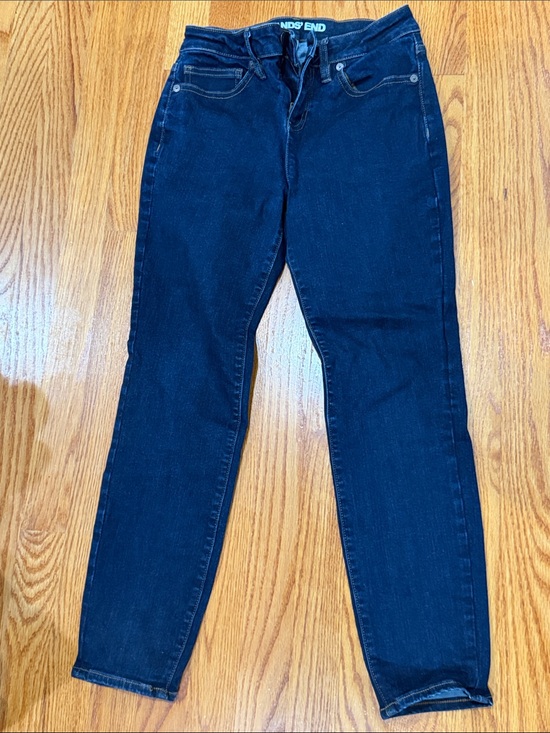Lands' End Denim - Lands' End Women's Dark Indigo Skinny Jeans